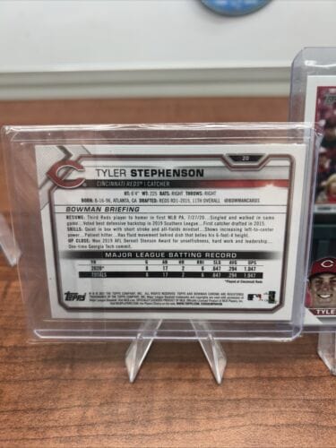 2021 Bowman Baseball # 20 Tyler Stephenson RC