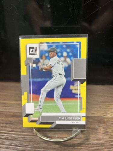 Tim Anderson 2022 Panini Donruss Baseball Yellow Parallel #179 Chicago