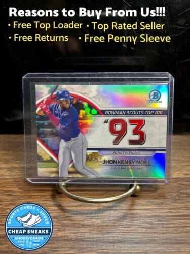 2023 Bowman Chrome Jhonkensy Noel #BTP-93 Scouts Top 100  Cleveland Gu