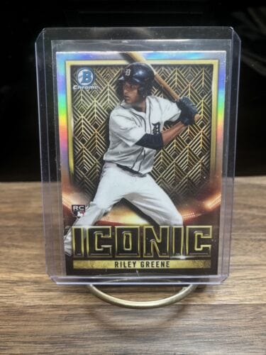 2023 Bowman Chrome Riley Greene Iconic  Insert #BI-22 RC Detroit Tiger