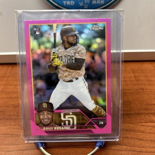 Eguy Rosario RC 2023 Topps Chrome Fuchsia/Pink Refractor Rookie Card#1