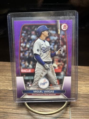 2023 Bowman - Purple #88 Miguel Vargas 011/250 (RC)