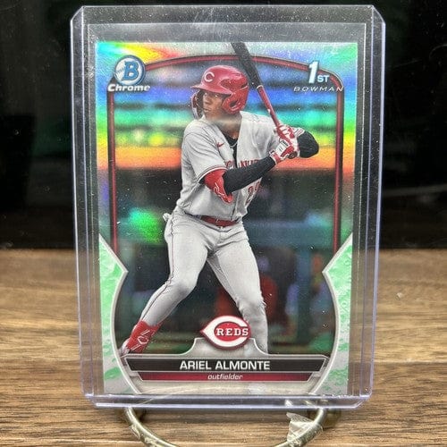 Ariel Almonte 2023 1st Bowman Chrome Green Lunar Refractor Cincinati R