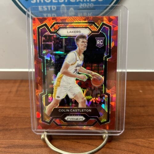 Colin Castleton 2023-24 Panini Prizm Prizms Red Ice Los Angeles Lakers