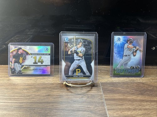 Henry Davis 3 Card Lot 2023 Bowman Bowman Scouts,SOS, BCP-14