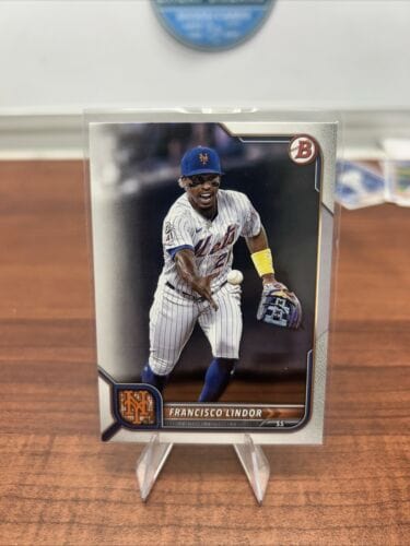 Francisco Lindor 2022 Bowman #47 New York Mets Baseball Card NM