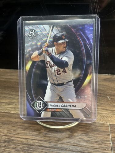Miguel Cabrera 2022 Bowman Platinum Ice Foil Parallel #89 Detroit Tige