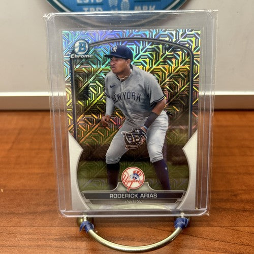 Roderick Arias 2023 Bowman Chrome  Mojo/Mega Refractor#BCP-135 New Yor