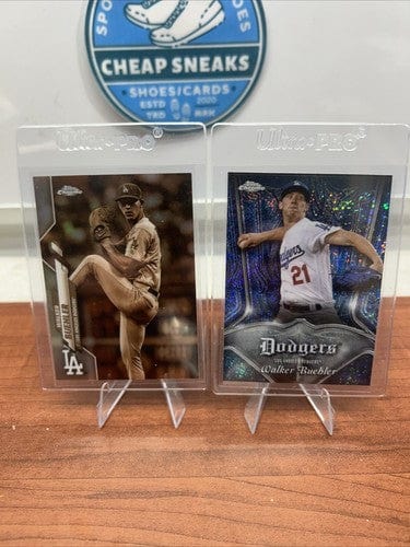 Walker Buehler 2020/2022 Topps Chrome Sepia Insert Lot Of 2 Dodgers