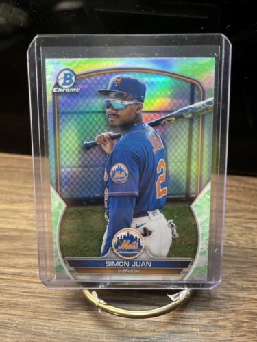 2023 Bowman Baseball Simon Juan Prospect Lunar Glow Refractor #BCP-38