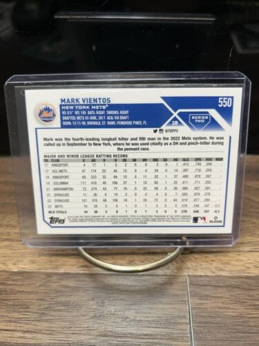 2023 Topps Series 2 Mark Vientos ROOKIE #550 New York Mets