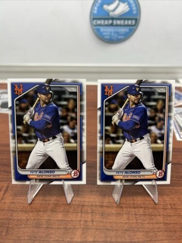 Pete Alonso 2024 Bowman #72 New York Mets+ Bonus Card