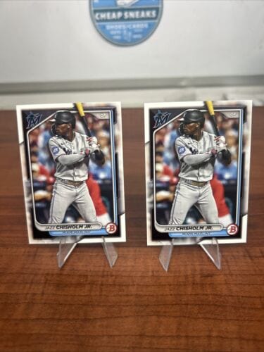 Jazz Chisholm 2024 Bowman Baseball Card  #95 Jr Miami Marlins + Bonus