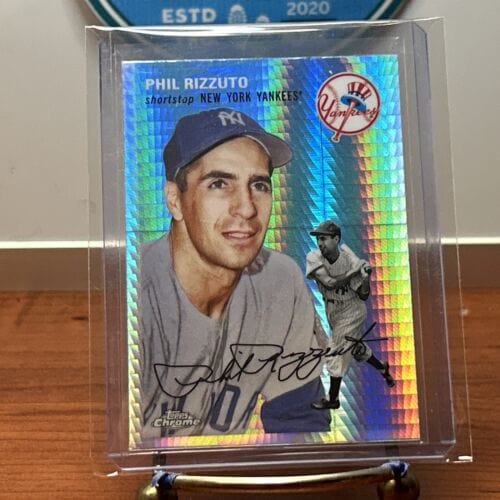 Phil Rizzuto 2023 Topps Chrome Platinum Anniversary Prizm Refractor Ya