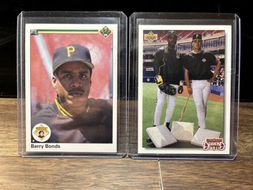 Barry Bonds 2 Card Lot Pittsburgh  Pirates 1990,91 Upper Deck Andy Van