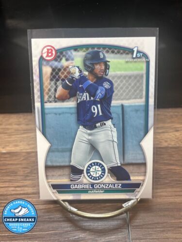 Gabriel Gonzalez 1st Rookie Card 2023 Bowman Prospects BP-133 Seattle