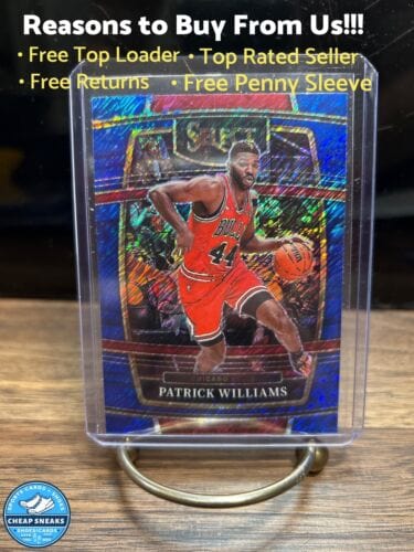 Patrick Williams 2021-22 Select Premier Blue Shimmer Prizm Card  #4