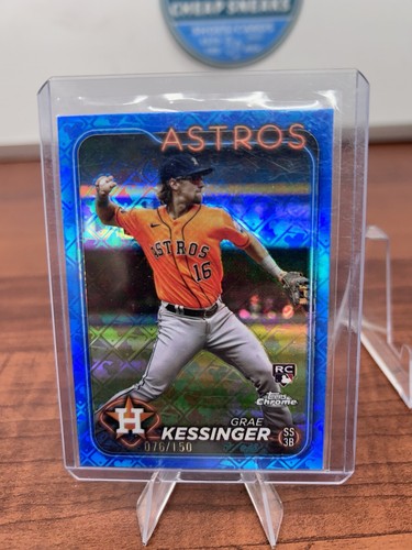 2024 Topps Chrome Logofractor Grae Kessinger Rookie Blue Refractor /15