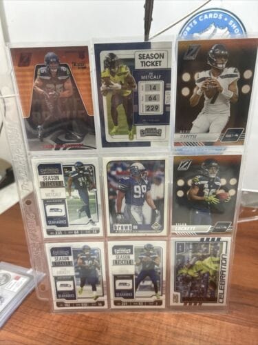 Seattle Seahawks  9 Card NFL Lot 2023 Optic,Zenith,Contenders