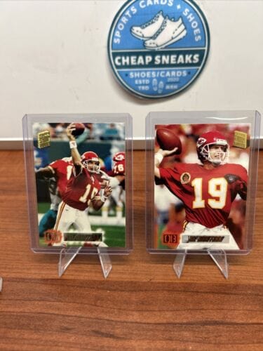 Joe Montana HOF 1994-1995 Topps Stadium Club #160,#615 Kansas City Chi