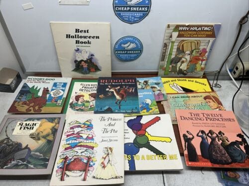 Children Book Lot Of 13 Rudolph, The Magic Fish, Scooby-doo, Smurfs, C