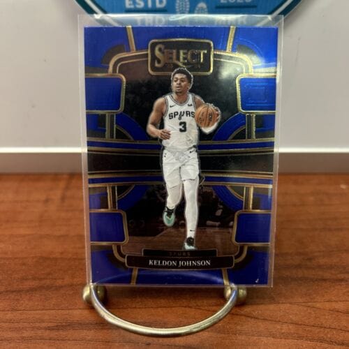 Keldon Johnson 2023-24 Panini Select Blue #61 Spurs