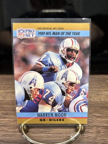 Warren Moon Houston Oilers 1990 Pro Set 1989 NFL Man of the Year Footb