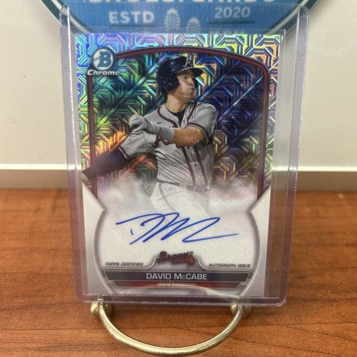 2023 Bowman Chrome David McCabe Mojo Refractor Auto #BCMA-DM Atlanta B