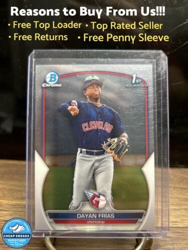 Dayan Frias 2023 Bowman 1ST Chrome Cleveland Guardians Baseball Card#B