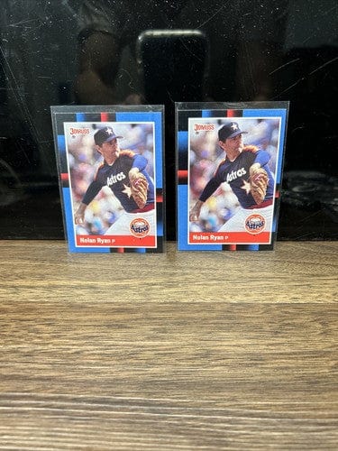 Nolan Ryan HOF Houston Astros Lot (2) 1988 Donruss Baseball Card #61