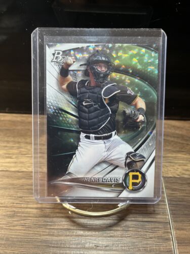 2022 Bowman Platinum TOP PROSPECT Henry Davis Ice Foilboard Parallel #