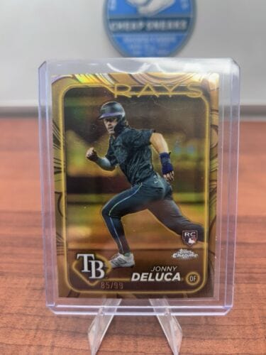 Jonny Deluca (RC) 2024 Topps Chrome Gilded Gold  #I18 Tampa Bay Rays