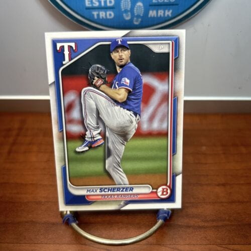 Max Scherzer 2024 Bowman Baseball Card #95 Texas Rangers