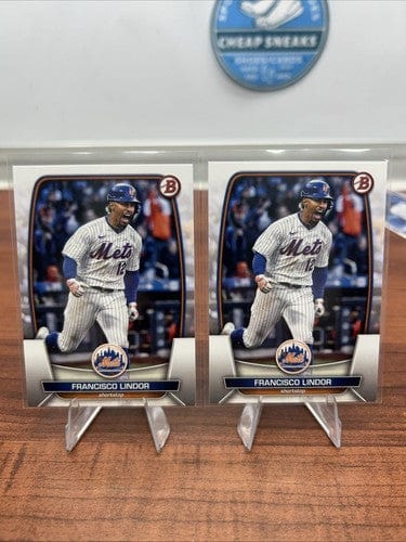 Francisco Lindor 2023 Bowman Baseball Card  #81 New York Mets + Bonus