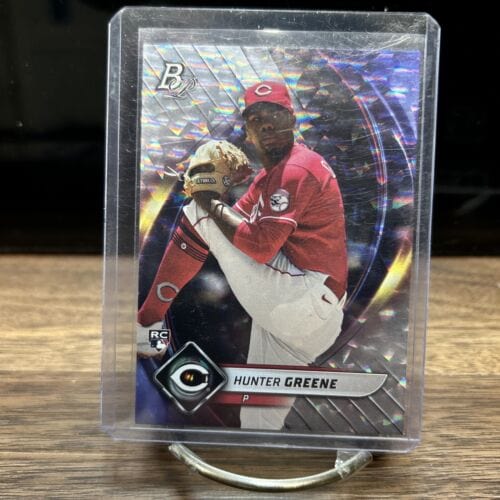 Hunter Greene Rookie  2022 Bowman Platinum Ice Foil Parallel Cincinnat