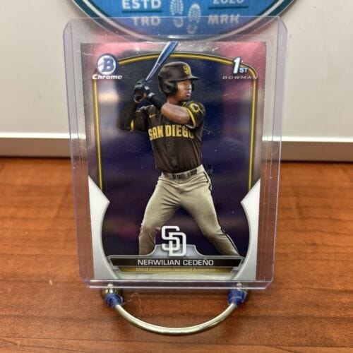 Nerwilian Cedeno 2023 1st Bowman Chrome Prospect  #BCP-81 San Diego Pa