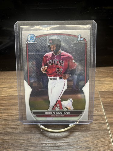 2023 Bowman Chrome Ruben Santana #BCP-42  1st Bowman Arizona Diamondba