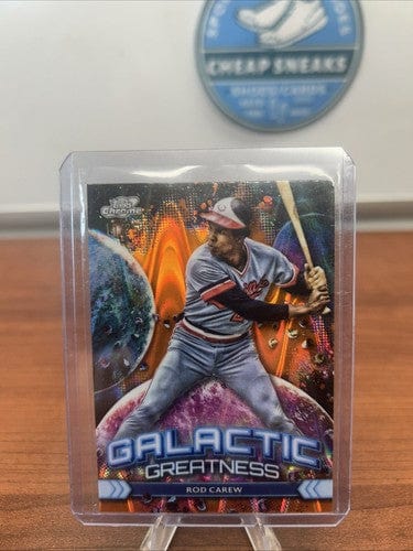 Rod Carew 2024 Topps Chrome Cosmic Galactic Greatness Orange Refractor