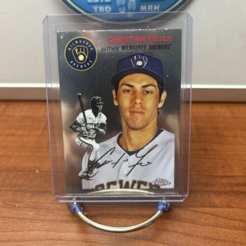 Christian Yelich 2023 Topps Chrome Platinum Anniversary Milwaukee Brew