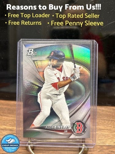 ALEX BINELAS 2022 BOWMAN PLATINUM TOP PROSPECTS RC CARD #TOP-53 BOSTON