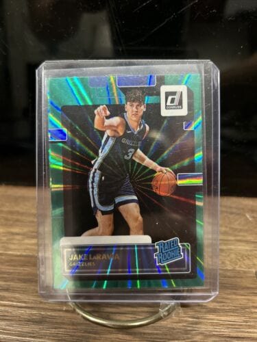 2022-23 Panini Donruss Rated Rookie Green Laser Jake LaRavia #219