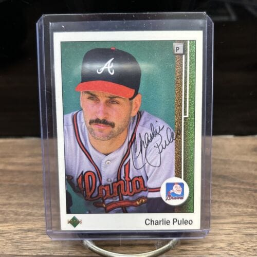 Braves Charlie Puleo Signed Autographed 1989 Upper Deck Mint