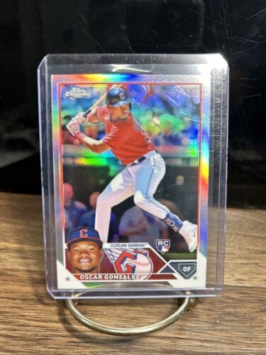 2023 Topps Chrome Silver Refractor	 Oscar Gonzalez Rookie Card #207 C.