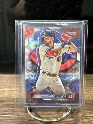 2023 Bowman's Best Edouard Julien Rookie RC Wave Refractor #36 Minneso