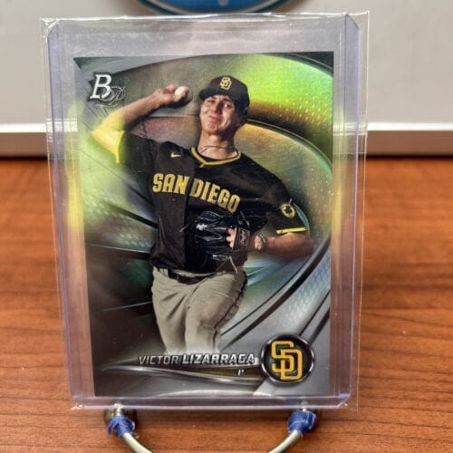Victor Lizarraga 2022 Bowman Platinum Prospect Card #Top-83 San Diego