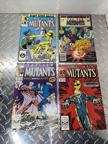 The New Mutants Lot Annual issues 3,4 + Issues 64,65 (87,88) marvel co