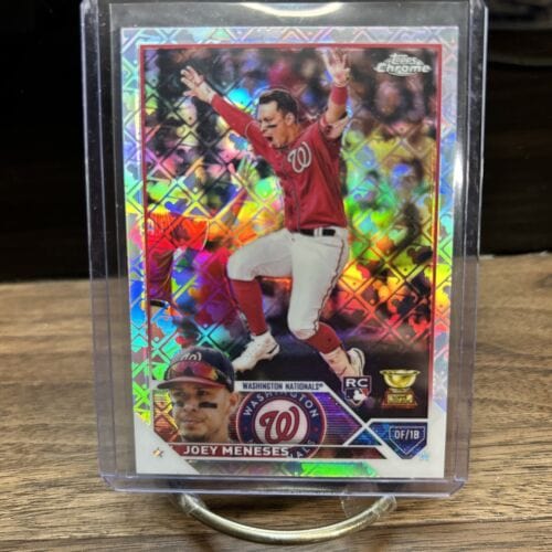 2023 Topps Chrome Logofractor Joey Meneses RC Rookie Washington Nation
