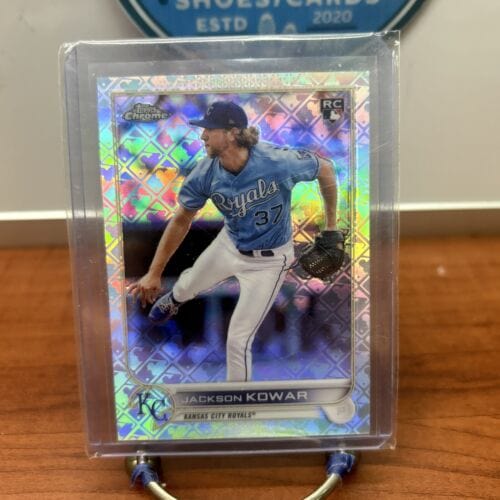 JACKSON KOWAR 2022 TOPPS CHROME LOGOFRACTOR #105 ROOKIE BASE REFRACTOR