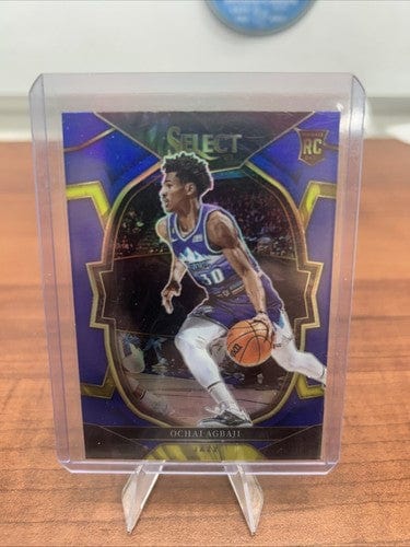 Ochai Agbaji (RC) 2022-23 Panini Select Blue Prizm #96 NM+ SP Rookie