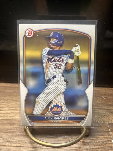 Alex Ramirez Prospect Rookie Card 2023 Bowman Base Paper #BP-50 New Yo